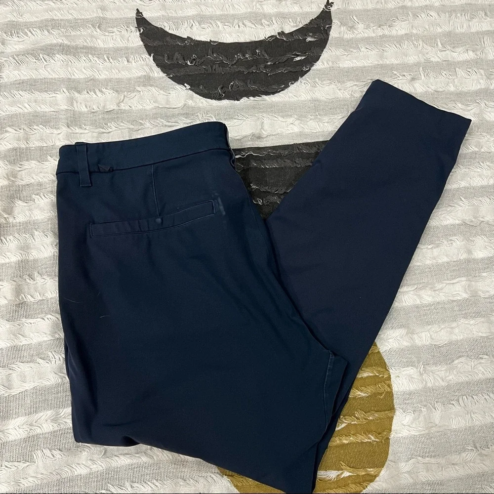 Lululemon Pants Men 34 Navy  Commission SLIM Fit Warpstreme Stretch Golf Chino - Picture 7 of 11